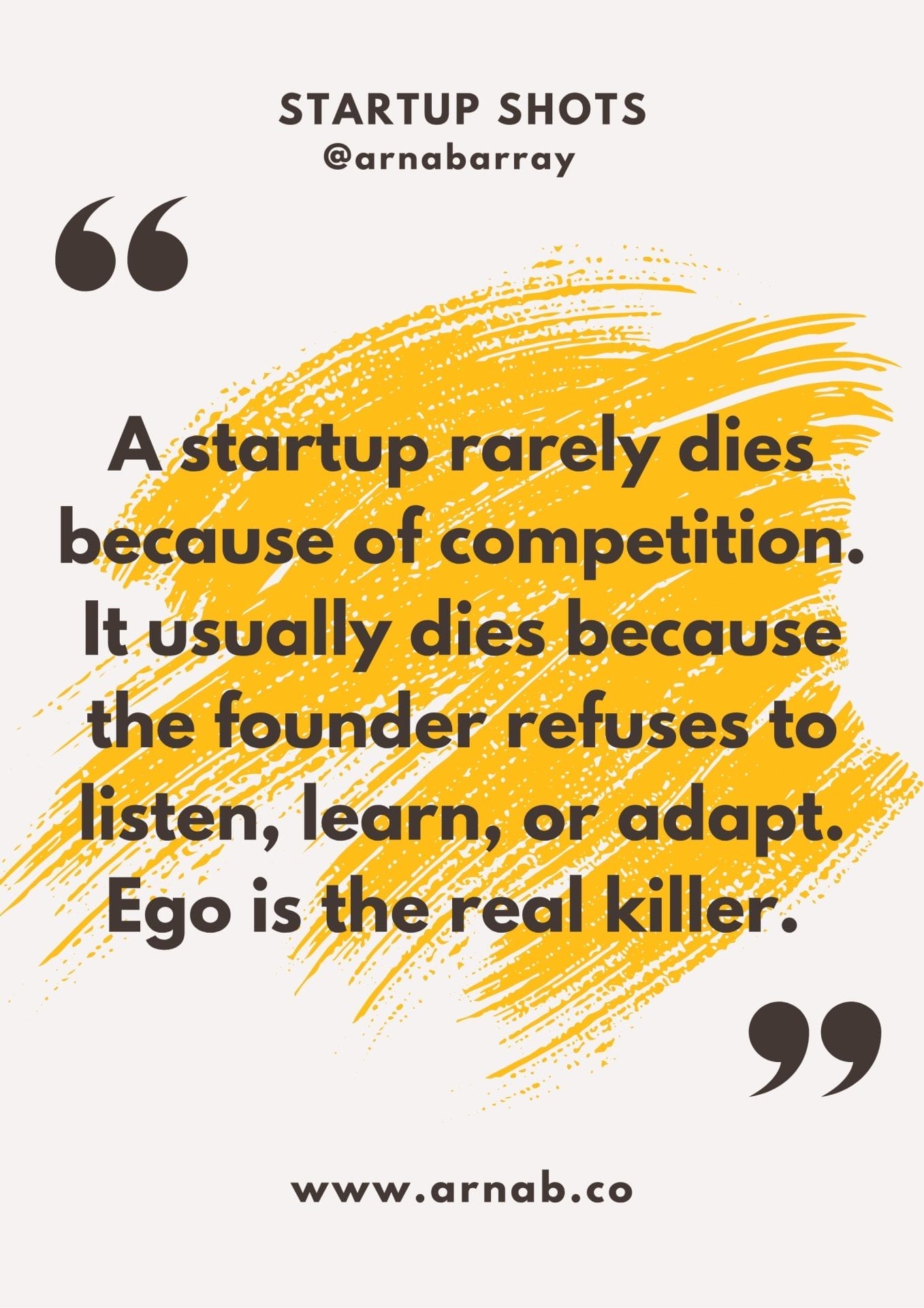 Startup Shots - Arnab Ray @arnabarray